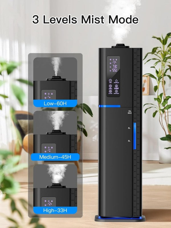 10L Cool Mist Humidifier Top Fill Quiet Ultrasonic 60H Large Room Black2