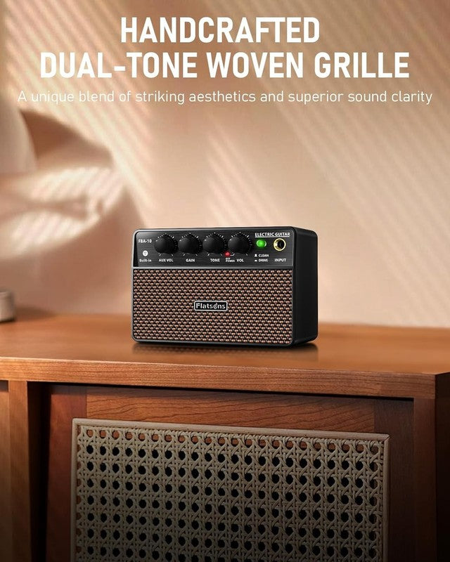 FBA-10 Mini Guitar Amp, 10W Electric Amplifier USB-C Rechargeable Portable6