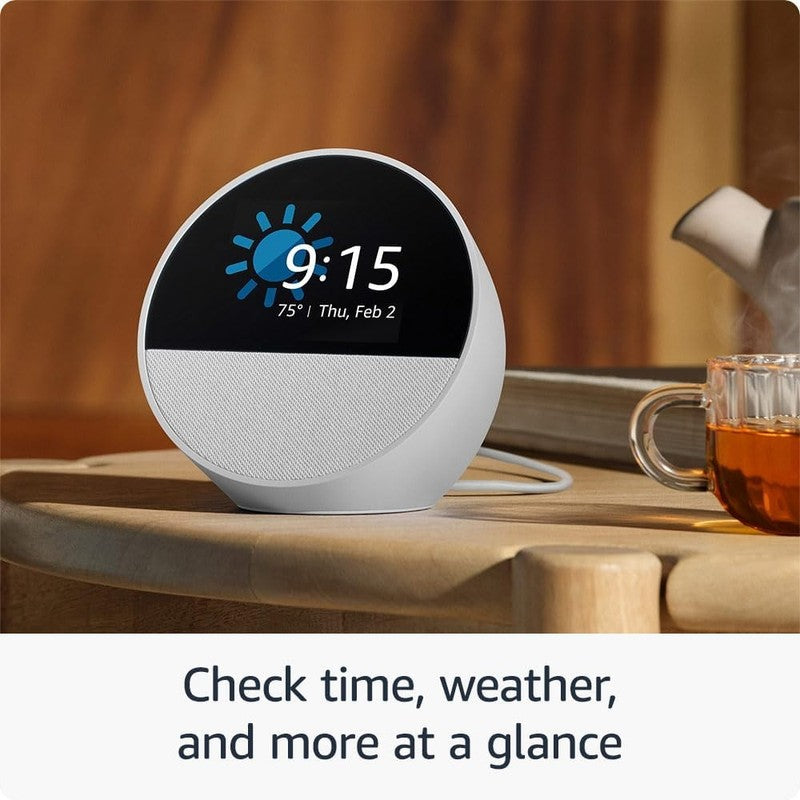 Echo Spot Smart Alarm Clock with Alexa - Perfect for Nightstands & Offices2