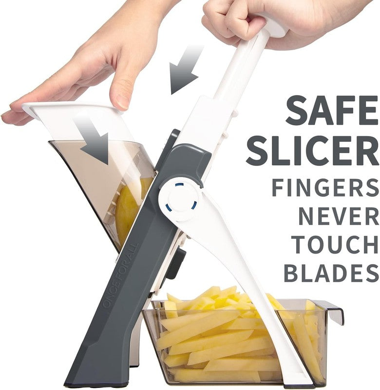 Safe Mandoline Slicer 5 in 1 Vegetable Chopper Food Potato Cutter, Strips Julien1