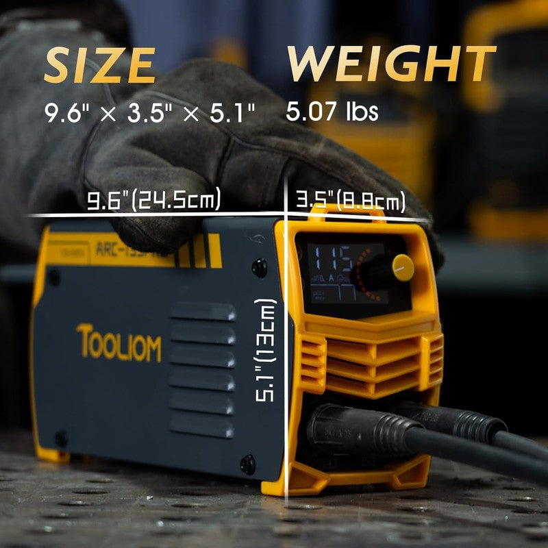 135A 110/220V Dual Voltage Mini Stick Welder Lift TIG Welder with LCD Display Po4