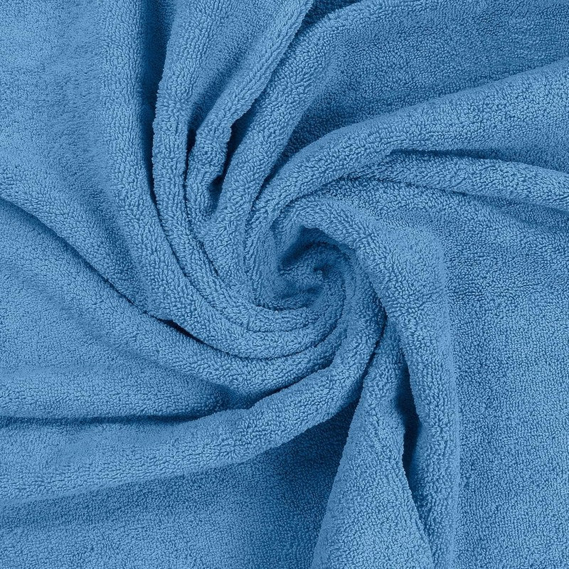 8 Piece Towel Set Electric Blue 100% Cotton 600 GSM Bath Hand Wash Towels8