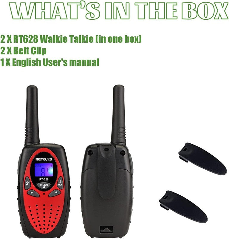 RT628 Walkie Talkies for Kids,Toys Gifts for 6-12 Years Old Boys Girls,Long Rang8