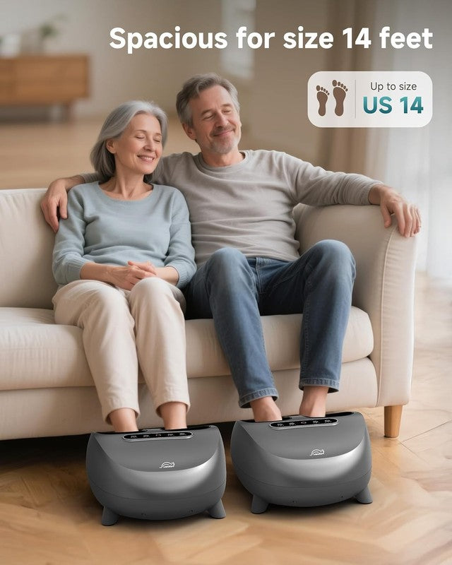 Shiatsu Foot Massager w/ Heat Compression Remote Deep Kneading Size 141