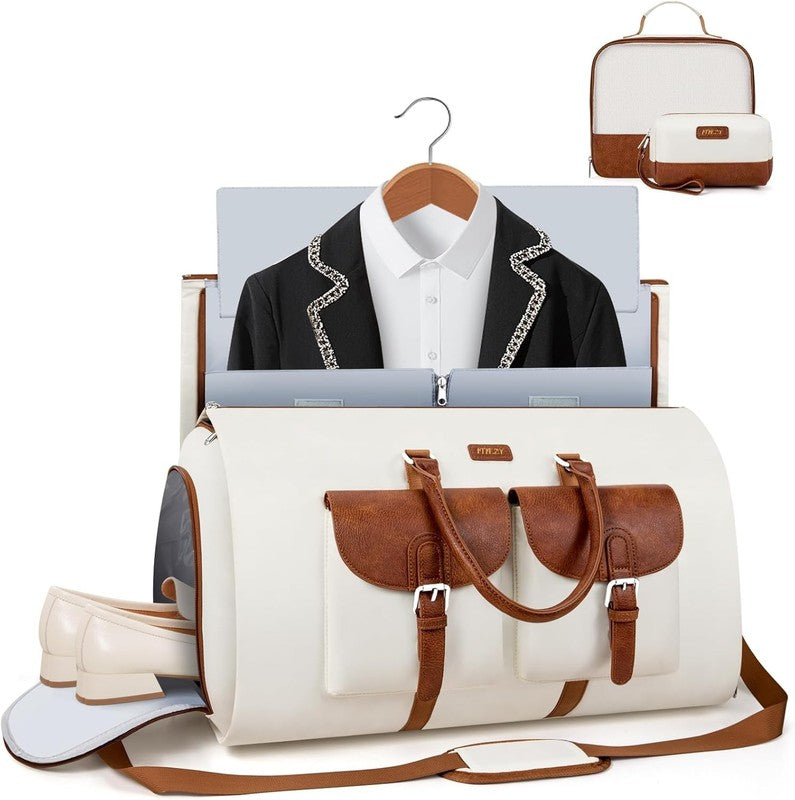 Garment Duffle Bag Travel Convertible Carry On Weekender w/ Shoe Pouch 3Pcs7