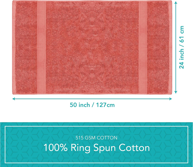 Pleasant Home Bath Towels Set of 6 (24” X 50”) 100% Cotton, 515 GSM | Lightweigh7