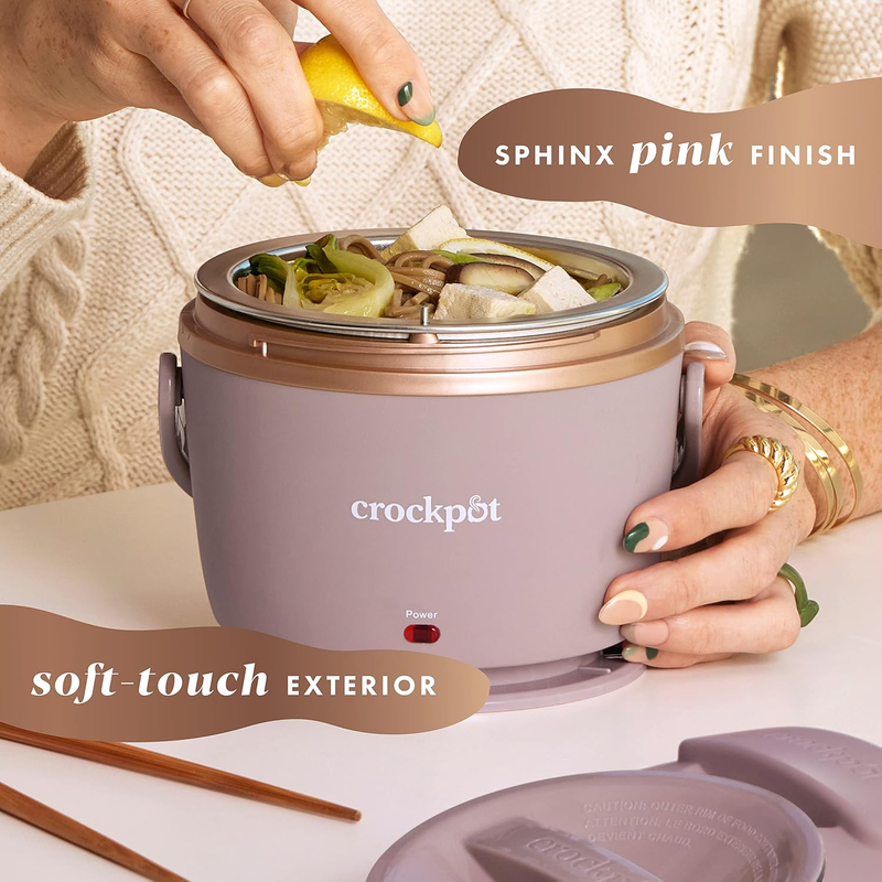 Crock-Pot 20oz Portable Electric Food Warmer Lunch Box Spill-Proof Keeps  Warm4