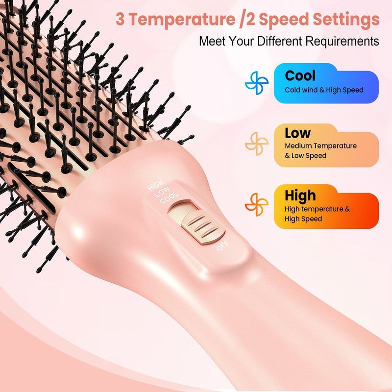 4 in 1 Hair Dryer Brush Ionic Ceramic Titanium Hot Air Volumizer Anti-Frizz6