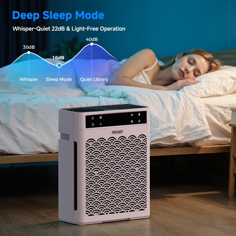 HEPA Air Purifier 2250 Sq Ft Home Pet Smoke Allergy Quiet Portable Pink6