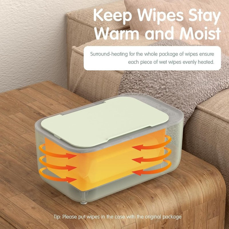 Baby Wipe Warmer 3 Level Temp Quiet Heating Large Capacity Green5