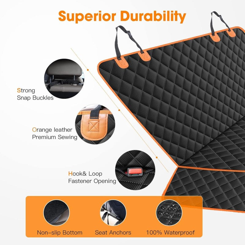 MIXJOY Dog Seat Cover Back Seat, Waterproof Nonslip Cover for Cars, Trucks, SUV6