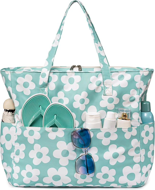 Beach Tote Bag Women Waterproof Large Sandproof Pool Travel Bag9