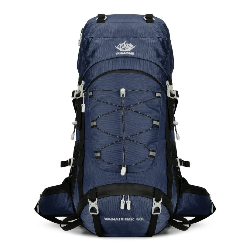 60L Hiking Camping Backpack Water Resistant with Rain Cover0