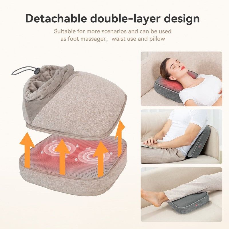 Foot Massager with Heat, Foot Warmer with 3 Vibration & 2 Heating, Gifts5