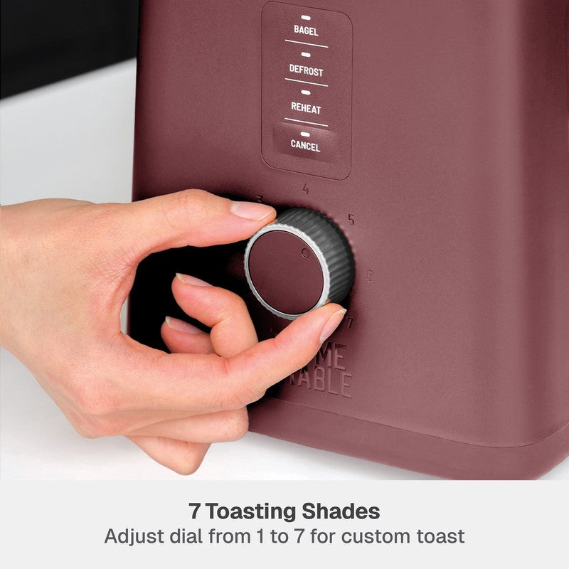 2-Slice Toaster, Extra-Wide Slots with Removable Crumb Tray, Cabernet Red4