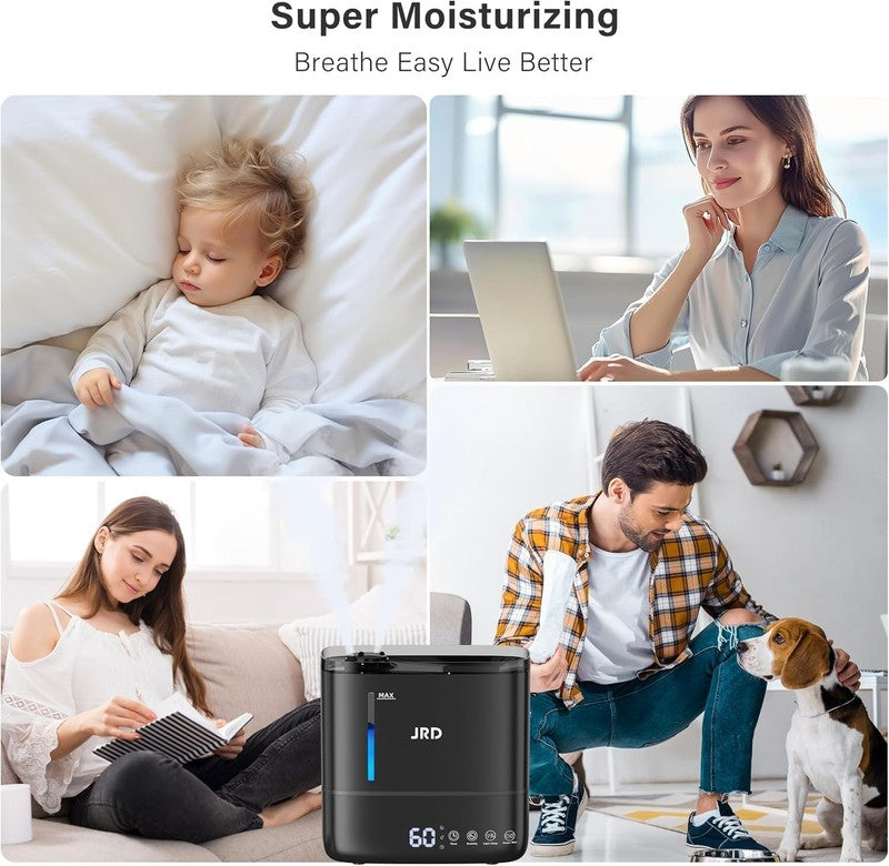 4L Cool Mist Humidifier Top Fill Bedroom 40H Essential Oil Diffuser White8