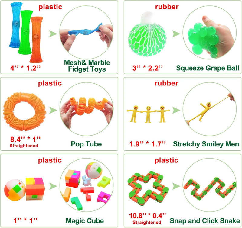 Fidget Toy Set 35pcs Sensory Stress Relief for Kids & Adults w/ Gift Box3