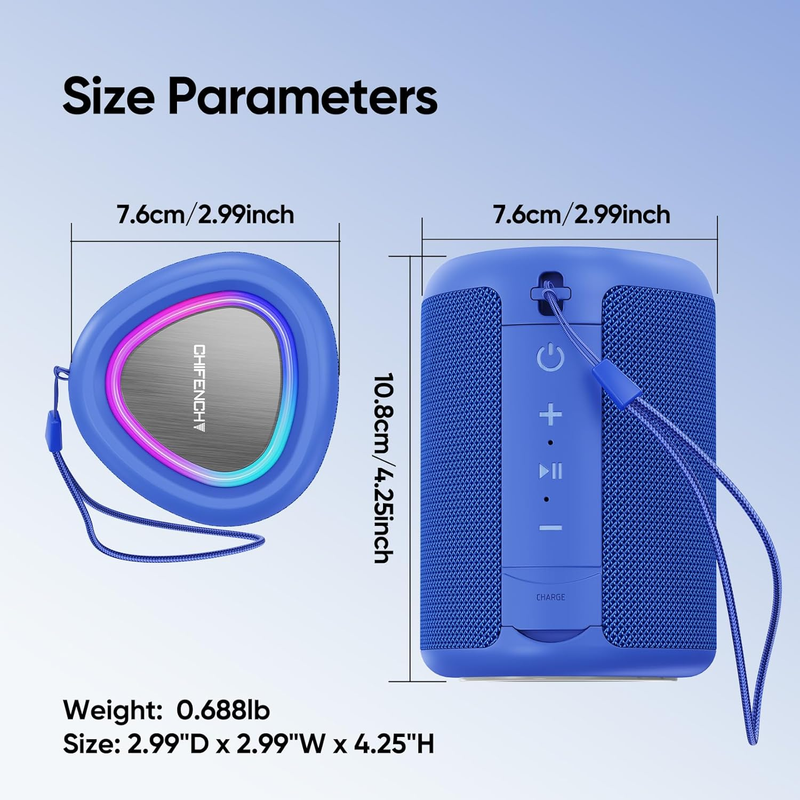 Wireless Bluetooth Speaker IPX5 Waterproof TWS BT 5.3 Outdoor Sound8