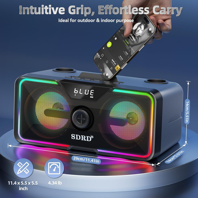 215 Bluetooth Karaoke Machine for Adult Kid with Storage and Charging Station, P8