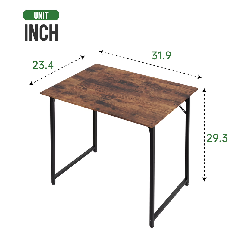 Modern 32" Writing Desk Home Office Workstation Vintage1