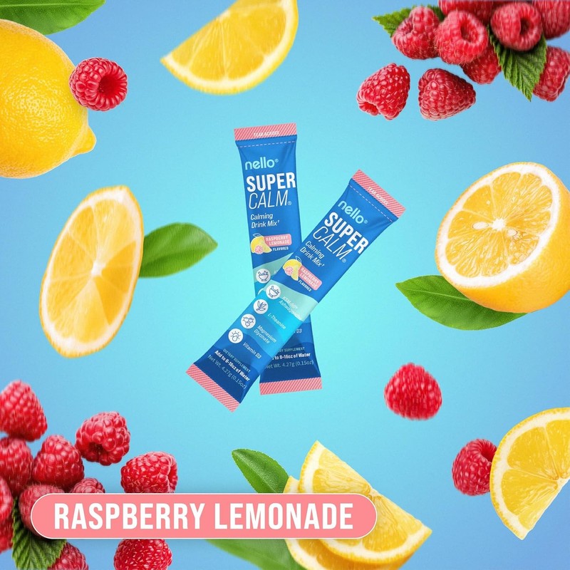 Supercalm Raspberry Lemonade Drink Mix - Relax & Focus, 20 Ct, Sugar-Free1