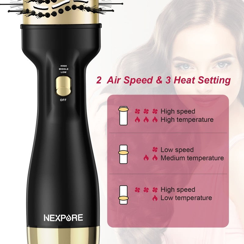 4 in 1 Hair Dryer Brush Negative Ion Anti-Frizz Ceramic Titanium Hot Air Brush3