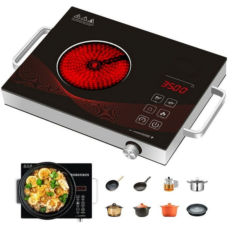 3500W Electric Ceramic Stove Hot Plate Infrared Induction Cooktop 110V6