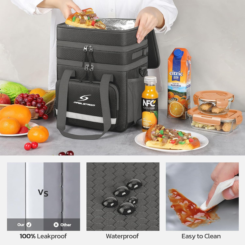 Insulated Lunch Bag for Men Women Leakproof Cooler Lunch Box Tote Portable1