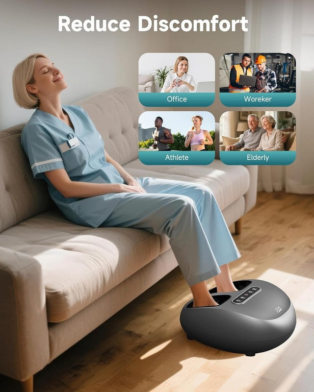 Shiatsu Foot Massager w/ Heat Compression Remote Deep Kneading Size 146