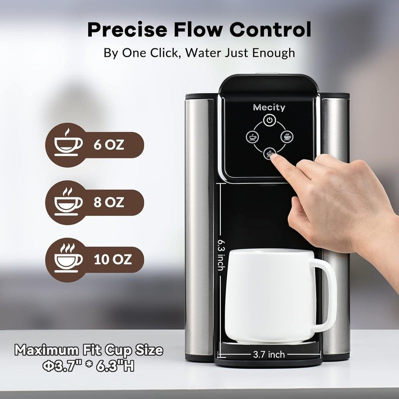 3 in 1 Single Serve Coffee Maker K Cup Compatible 6 10oz 50oz Reservoir3