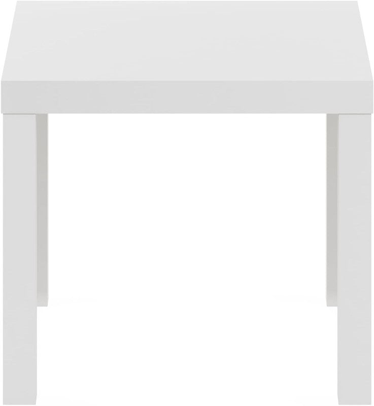 Classic Square Parsons Side End Table, 1-Pack, White5