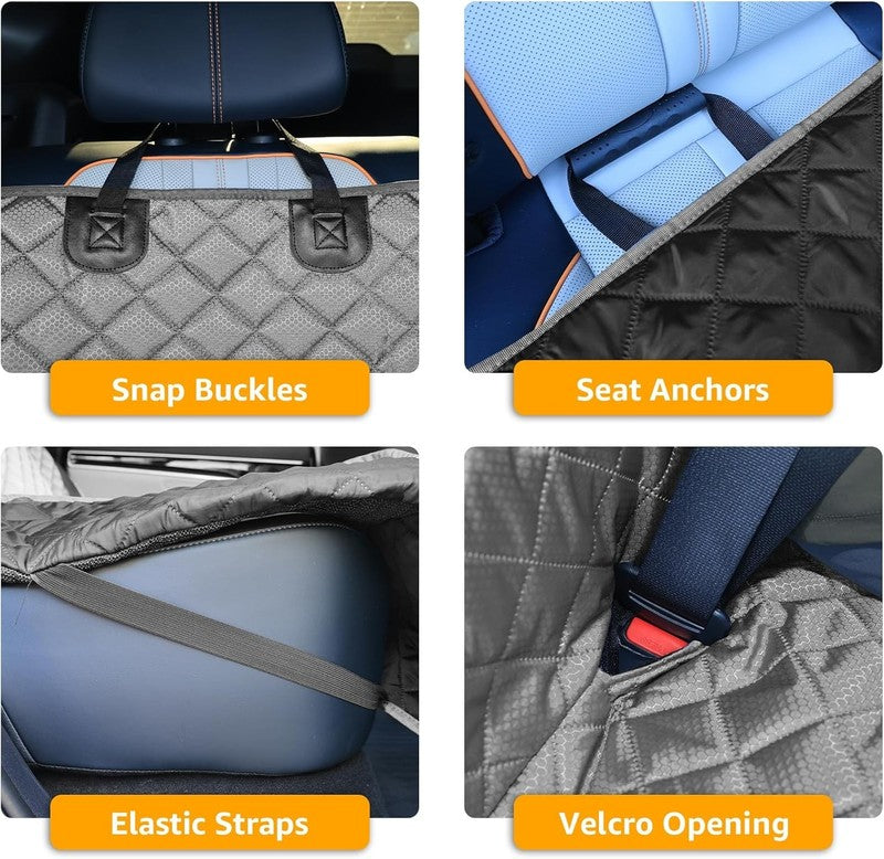PETICON Waterproof Scratchproof Pet Bench Seat Cover, Nonslip Durable Gray3