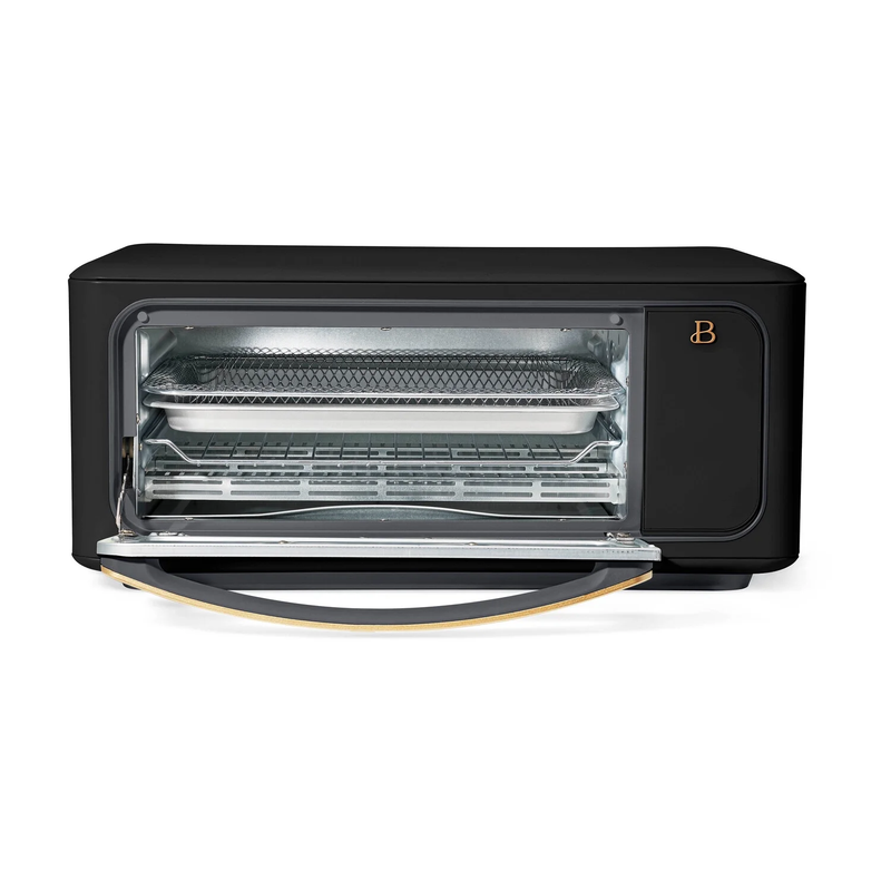 Infrared Air Fry Toaster Oven, 9-Slice, 1800 W, Black Sesame by Drew Barrymore9