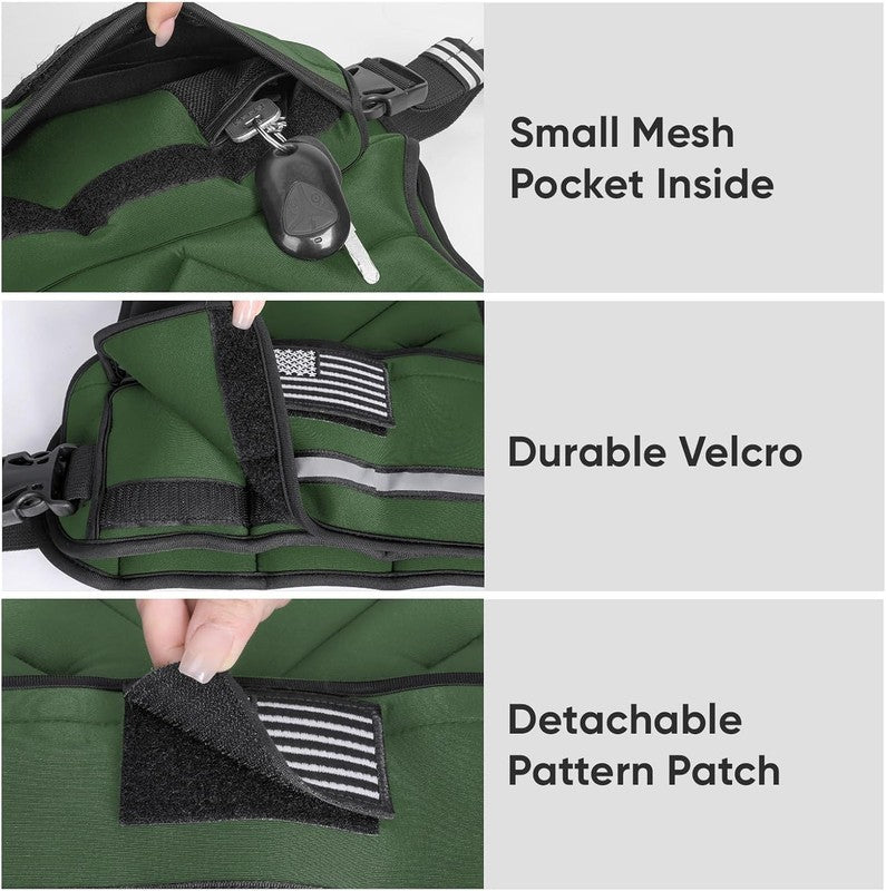 Adjustable Weighted Vest 4 10lb Strength Training Running Walking Unisex5