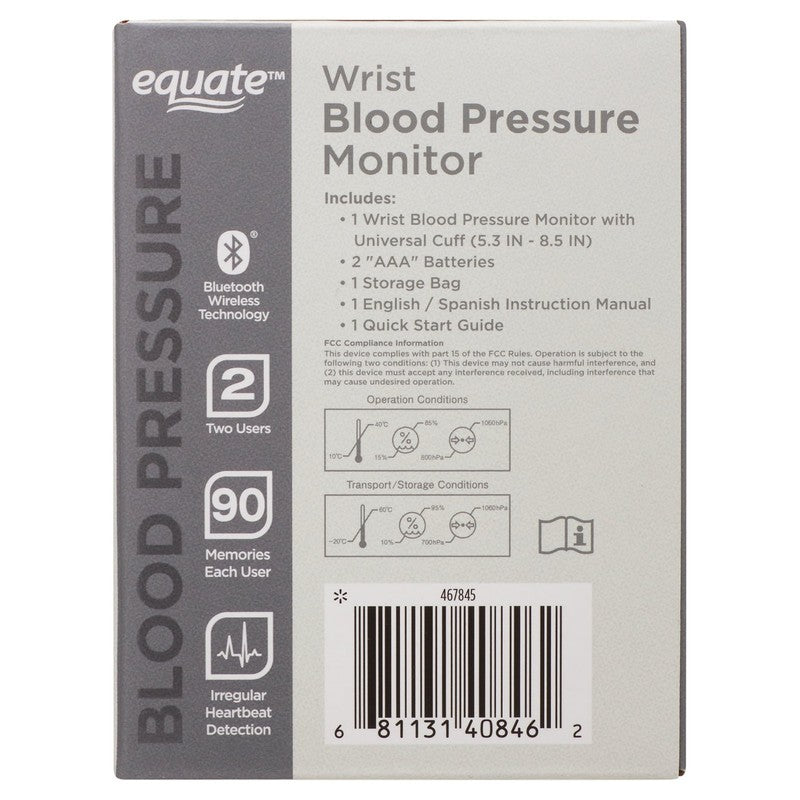 6500 Series Wrist Blood Pressure Monitor with Bluetooth8