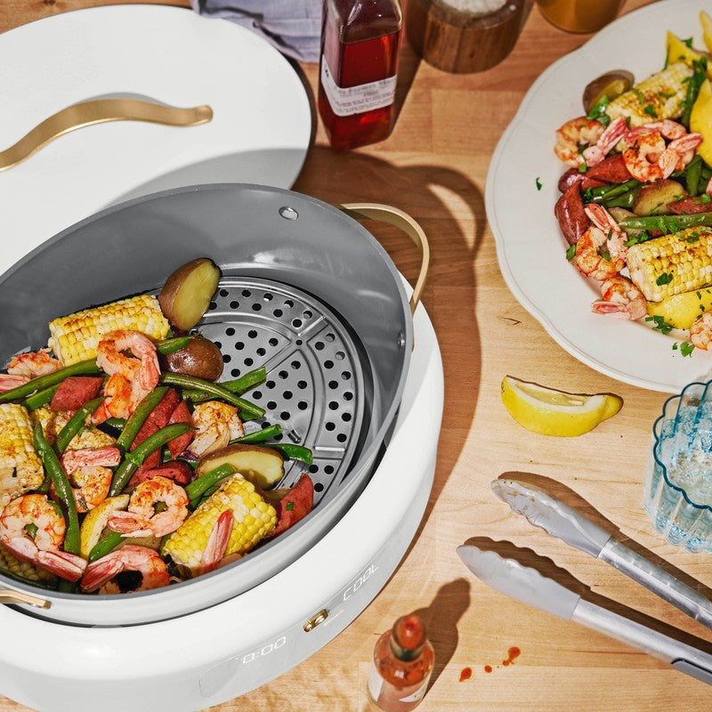 10 in 1, 6 Qt Electric Multi Cooker, White Icing by Drew Barrymore2
