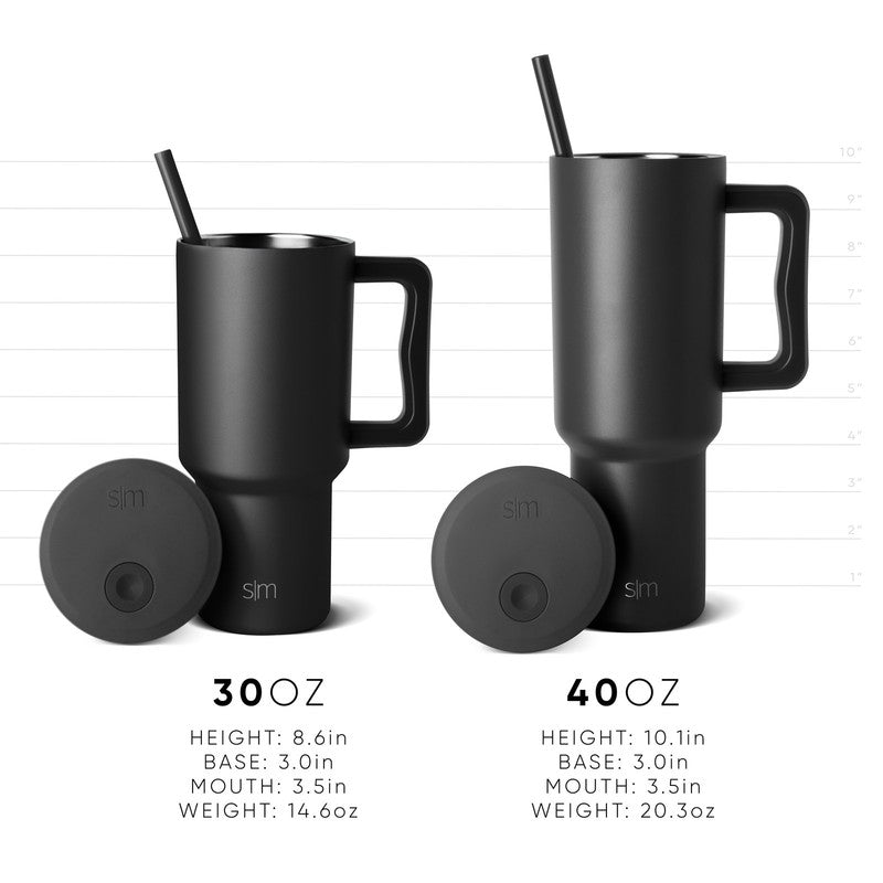 40 Fl Oz Insulated Stainless Steel Trek Tumbler with Straw Lid | Forest3