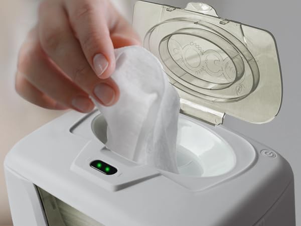 Baby Wipe Warmer Dispenser w/ LED Night Light Dual Heat Design7