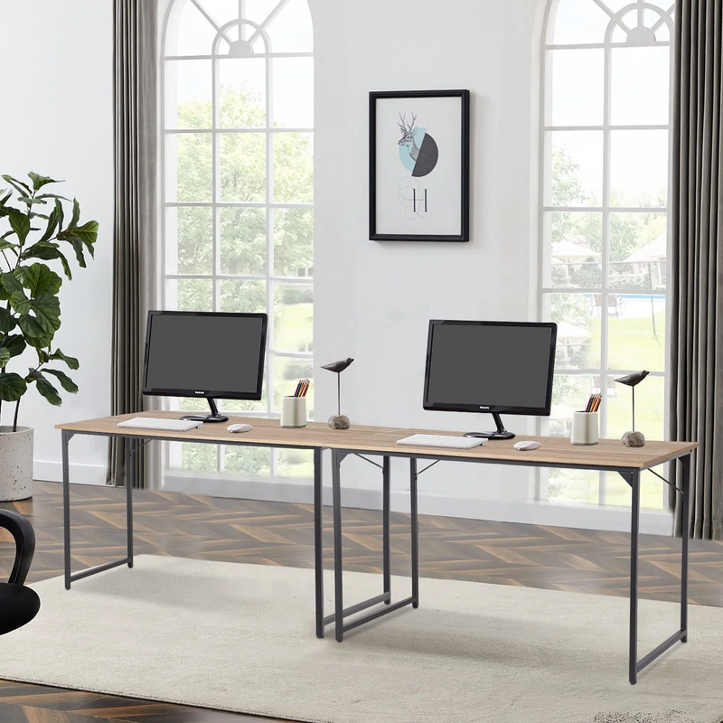 47 Inch Computer Desk Modern Writing Desk for Adults,Nature4
