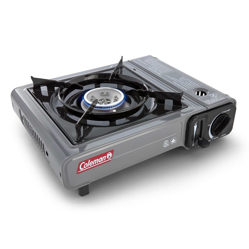Tabletop Butane Gas Camping Stove, 1-Burner, Gray2
