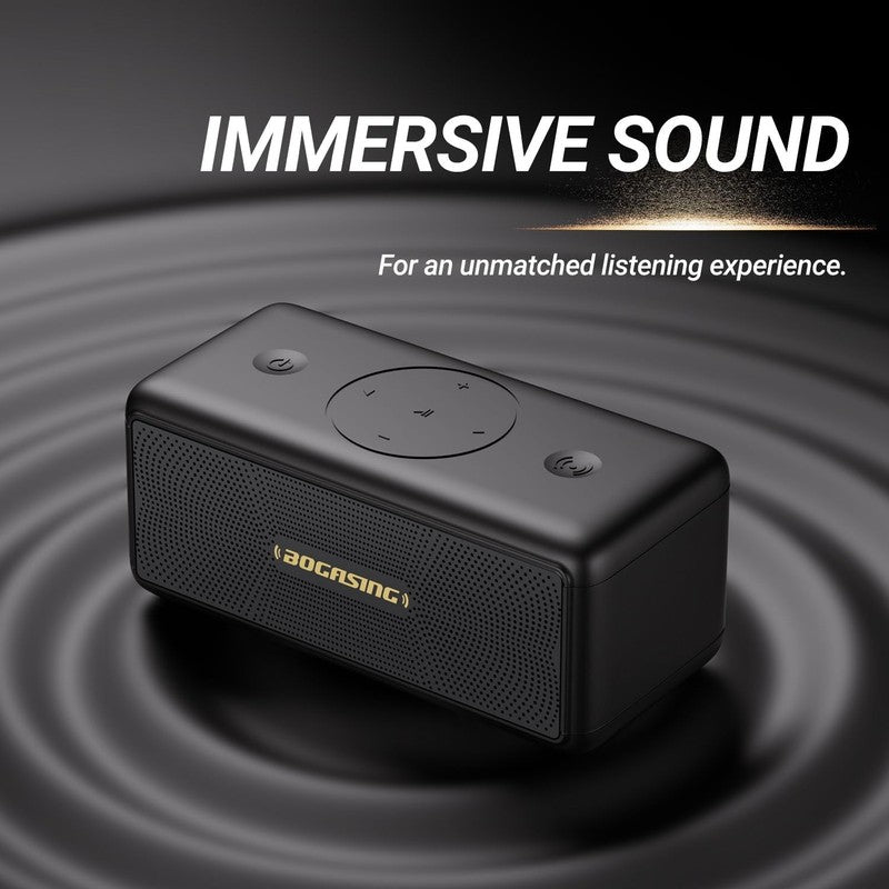 M5 Bluetooth Speaker 40W, 30H Playtime, IPX7 Waterproof, TWS, USB, Black5