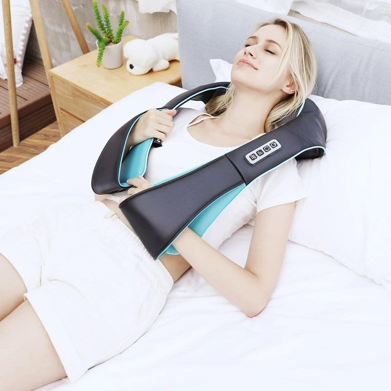 Shiatsu Neck Back Shoulder Massager w/ Heat 4D Deep Tissue Pain Relief3