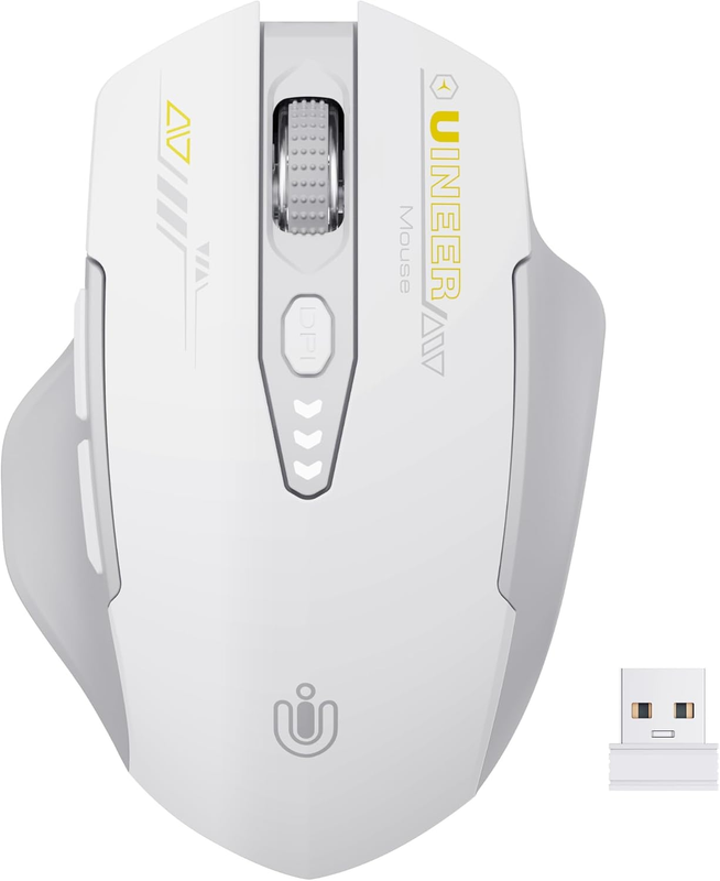 Wireless Rechargeable Mouse 2.4GHz Ergonomic 4 DPI Levels0