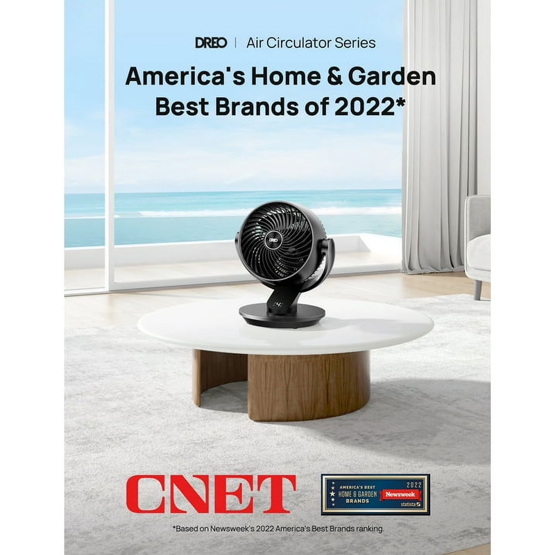 13in Whole Room Air Circulator Fan Quiet Oscillating Remote 70Ft Airflow6