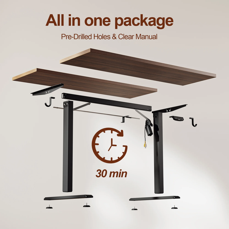 47.2in Electric Height Adjustable Standing Desk Ergonomic Home Office2
