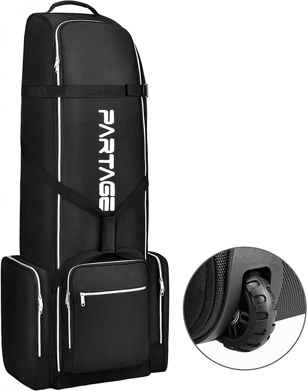 Golf Travel Bag with Wheels,Golf Travel Case for Airlines  Black8