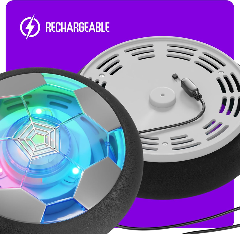 Hover Soccer Light Up Ball, Indoor Toy Games Gifts for Birthday, Kids, Boys for 6