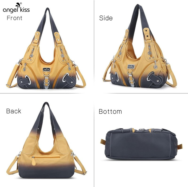 Angelkiss Women’s Large Hobo Satchel Shoulder Handbag Purse3