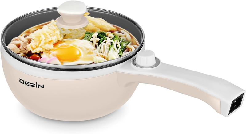 Electric Hot Pot 1.5L Mini Non Stick Sauté Pan Adjustable Power Portable10