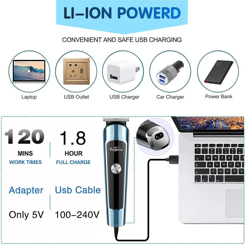 Waterproof Beard Trimmer for Men with LED Display & Cordless Grooming Kit3